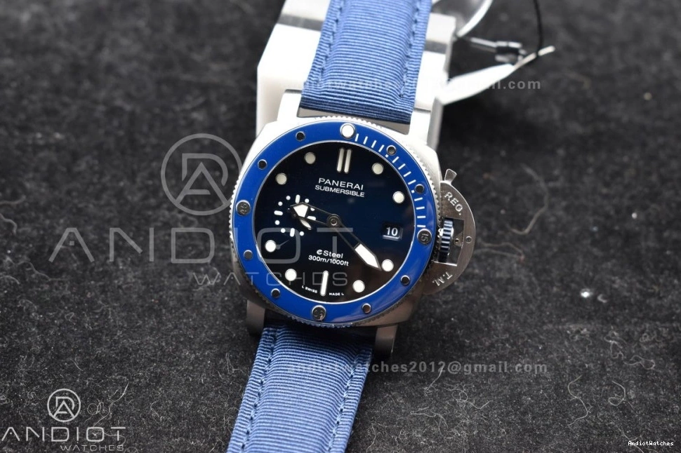 Edition Blue P Nylon Best 994 PAM1289 on Blue Supportive 1:1 Dial VSF Strap 0817